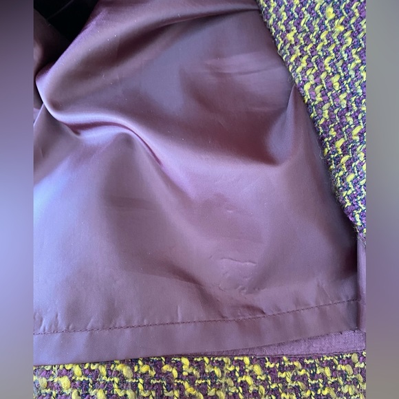 Pendleton, Elegant aubergine/gold tweed knee length skirt, sz 14 - Picture 8 of 8